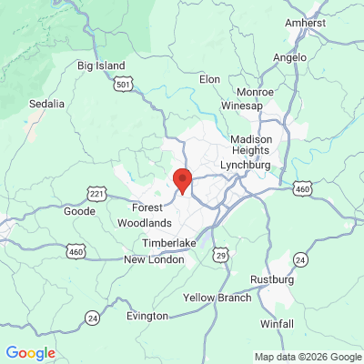Map to  office in Lynchburg, VA