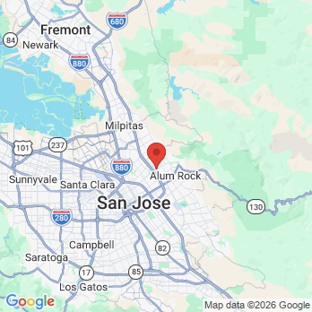 Map to Family Dental Care office in San Jose, CA
