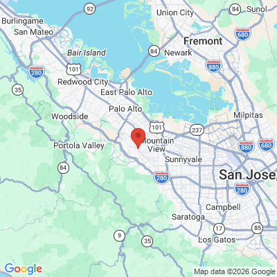 Map to Jeffrey A. Diamond D.D.S. Inc office in Los Altos, CA
