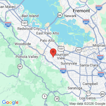 Map to Peninsula Center of Cosmetic Dentistry Los Altos office in Los Altos, CA