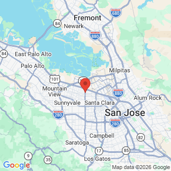 Map to Pham Carol H DDS office in Sunnyvale, CA