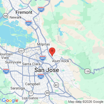 Map to South Bay Dental Center & Orthodontics  office in San Jose, CA