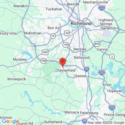 Map to  office in Chesterfield, VA