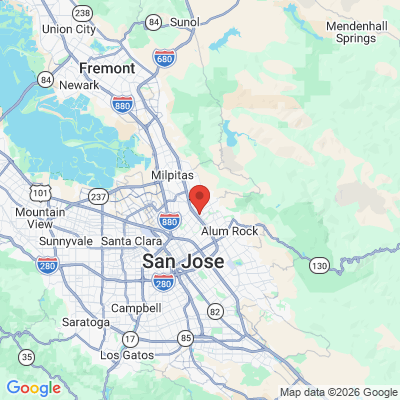 Map to AGAPE DENTAL WELLNESS office in San Jose, CA