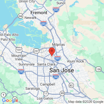 Map to Smiles R Us Family Dental office in San Jose, CA