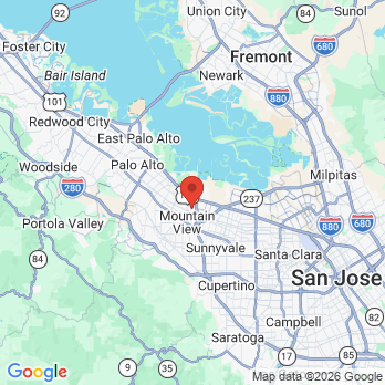 Map to Dental Zone office in Mountain View, CA