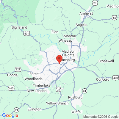 Map to  office in Lynchburg, VA