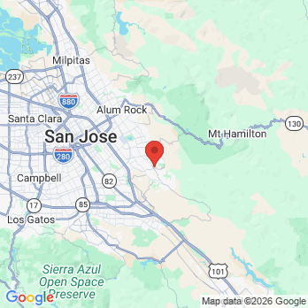 Map to evergreen valley dental office office in Sanjose, CA
