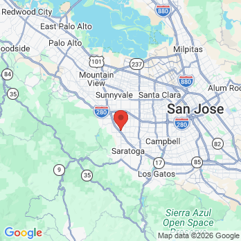 Map to Yu Oral and Facial Surgery office in San Jose, CA