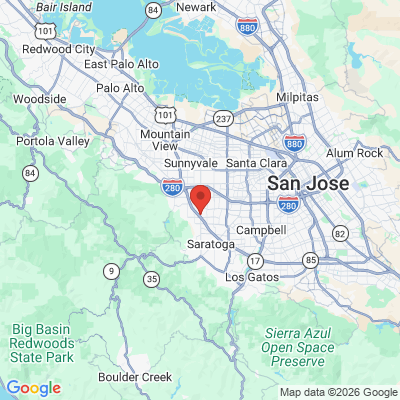 Map to Yu Oral and Facial Surgery office in San Jose, CA