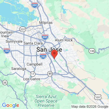 Map to AZ Dental  office in San Jose, CA