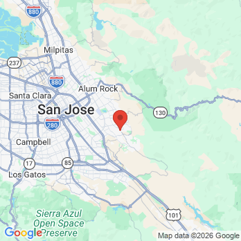 Map to Platinum Dental Partners office in San Jose, CA