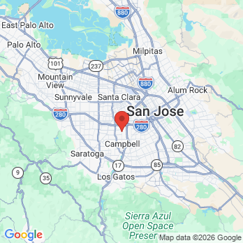 Map to Yang Gao DDS PhD A Professional Corporation office in San Jose, CA