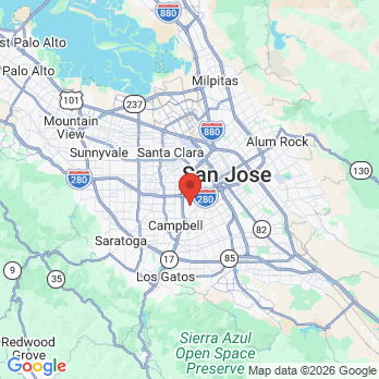 Map to Alyson Mingrone DDS Inc. office in San Jose, CA