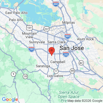 Map to Crystal Ladhar D.D.S. office in San Jose, CA