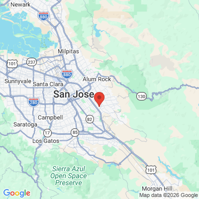 Map to Alvindental office in San Jose, CA