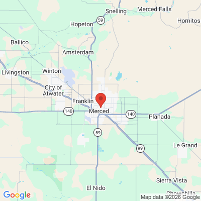 Map to  office in Merced, CA
