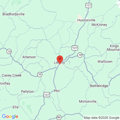 Map to  office in Liberty, KY