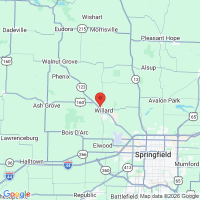 Map to  office in Willard, MO