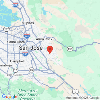 Map to Family Smile Dental office in San Jose, CA
