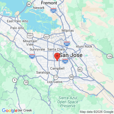 Map to W Dental Care office in San Jose, CA