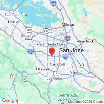 Map to Storybook Smiles Children's Dentistry office in San Jose, CA