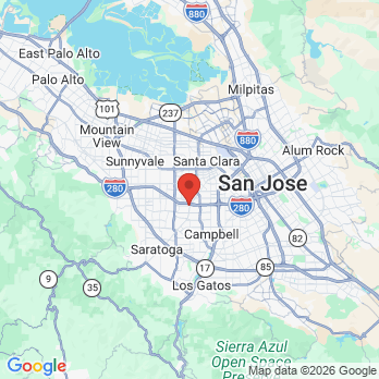 Map to Butterfly Dental Care  office in San Jose, CA