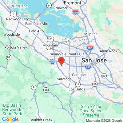 Map to iTooth Dental office in Cupertino, CA