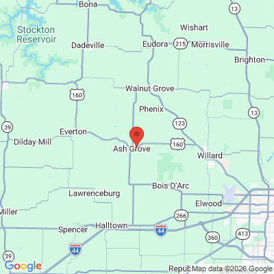 Map to  office in Ash Grove, MO