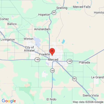 Map to  office in Merced, CA