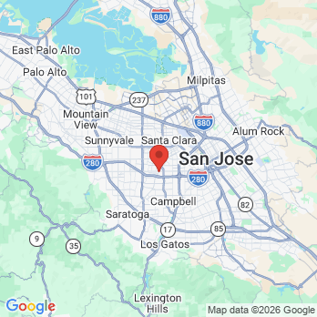 Map to beautiful smile dental office in San  Jose, CA