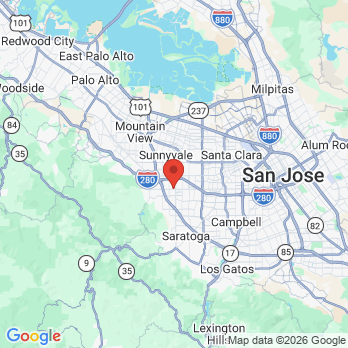Map to Perfect Dental office in Cupertino, CA