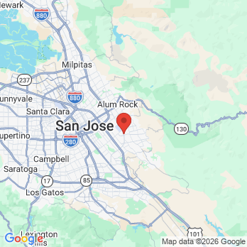 Map to Majestic Dental Studio office in San Jose, CA