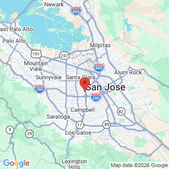 Map to Jonathan J. Yu D.D.S, INC. office in San Jose, CA