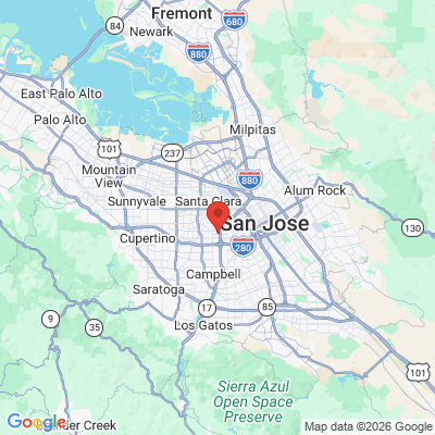 Map to Jonathan J. Yu D.D.S, INC. office in San Jose, CA