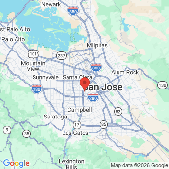 Map to Gregory R. Abate, DDS office in San Jose, CA