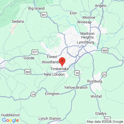 Map to  office in New London, VA
