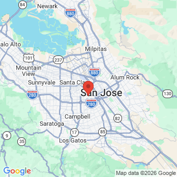 Map to Dr. Nicholas C. Long, DDS office in San Jose, CA