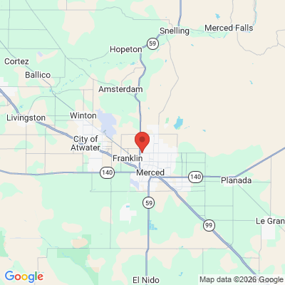 Map to  office in Merced, CA