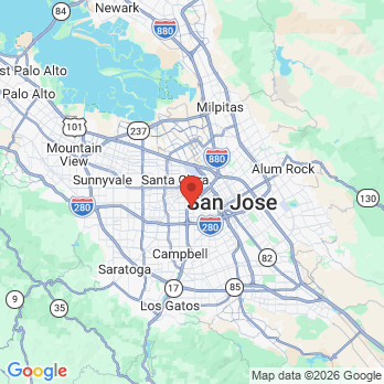 Map to Bascom Family Dental office in San Jose, CA