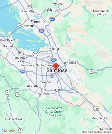 Map to Princess Dental Staffing Agency office in San Jose, CA