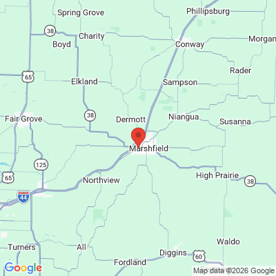Map to  office in Marshfield, MO