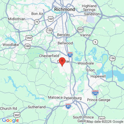 Map to  office in Chester, VA