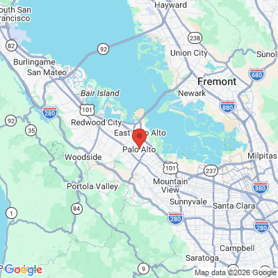 Map to  office in Palo Alto, CA