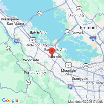 Map to Heritage Park Dental office in Palo Alto, CA