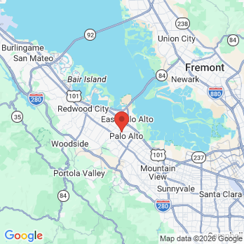 Map to Little Bytes Pediatric Dentistry  office in Palo Alto, CA