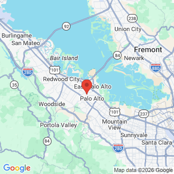 Map to Extraordinary Smile office in Palo Alto, CA