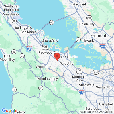 Map to menlo park family dental office in Menlo Park, CA