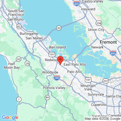Map to Atherton Smiles office in Atherton, CA