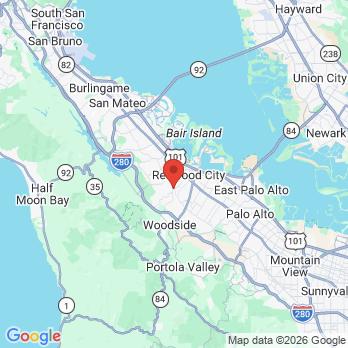 Map to Millennium Dental, Beatriz Parra DDS office in Redwood City, CA